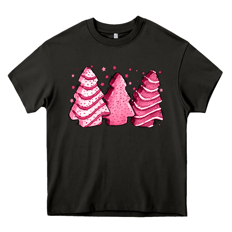 Pink Christmas Cakes Heavy Core Tee by Jasminsmagicworld | Teevron