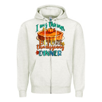 I Was Thinner Before Thanksgiving Dinner Zipper Hoodie | Teevron