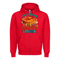 Red i was thinner before thanksgiving dinner Zipper Hoodie - CowGirlArtShop