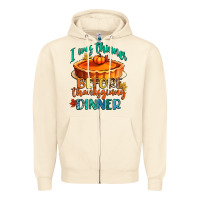 Sandshell i was thinner before thanksgiving dinner Zipper Hoodie - CowGirlArtShop