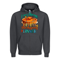 Smoke i was thinner before thanksgiving dinner Zipper Hoodie - CowGirlArtShop