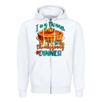 White i was thinner before thanksgiving dinner Zipper Hoodie - CowGirlArtShop