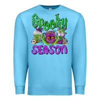 Ocean Blue Spooky Season Coffee Cups Premium Sweatshirt - FaDigitalArtStudio