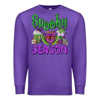 Purple Spooky Season Coffee Cups Premium Sweatshirt - FaDigitalArtStudio