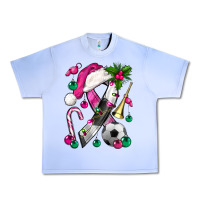 Grape Ice Pink Christmas Breast Cancer Ribbon Soccer Urban Heavy Tee - BundleAndBundleShop