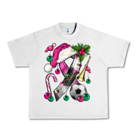 Lunar Rock Pink Christmas Breast Cancer Ribbon Soccer Urban Heavy Tee - BundleAndBundleShop
