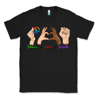 Black Peace Love Pride Classic Tee - BundleAndBundleShop