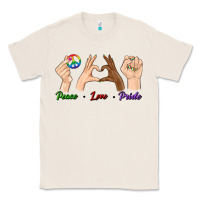 Natural Peace Love Pride Classic Tee - BundleAndBundleShop
