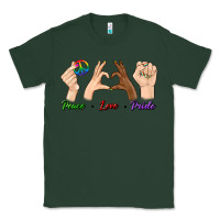Sports Green Peace Love Pride Classic Tee - BundleAndBundleShop