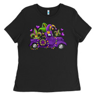 Black mardi gras truck Ladies Tee - Jasminsmagicworld