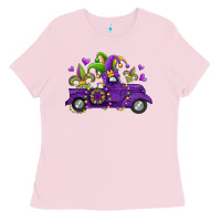 Bubblegum Pink mardi gras truck Ladies Tee - Jasminsmagicworld