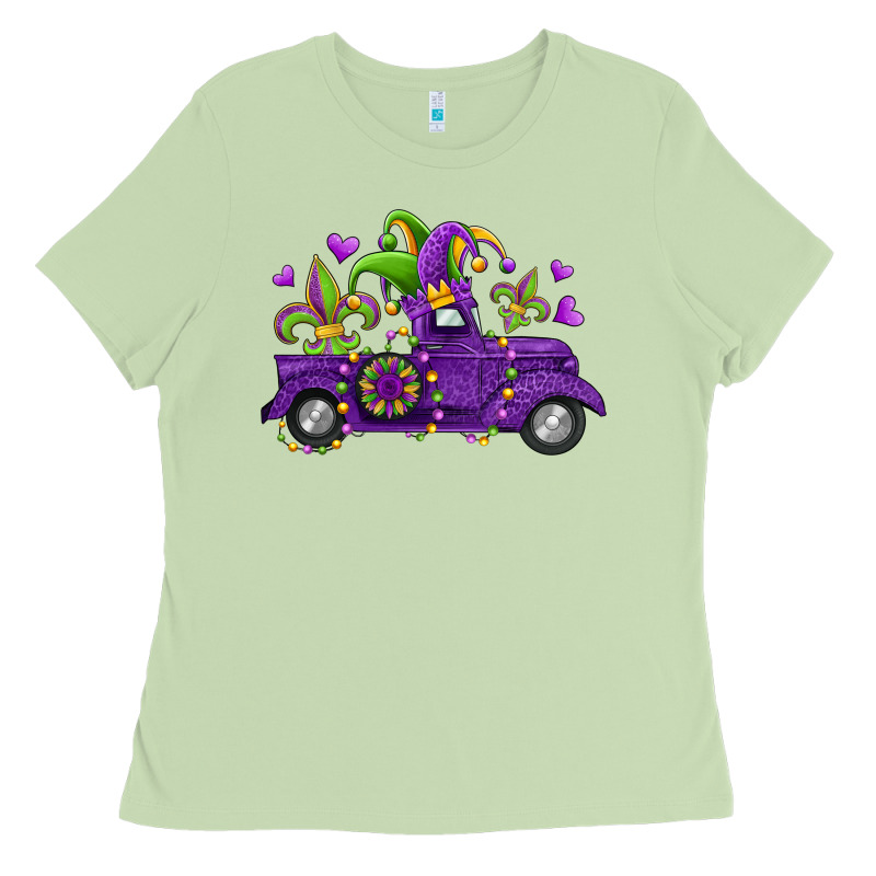 Mardi Gras Truck Ladies Tee by Jasminsmagicworld | Teevron
