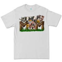 Western Mom With Spotted Pig And Baby Pig Premium Tee | Teevron
