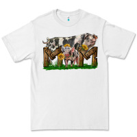 White Western Mom With Spotted Pig And Baby Pig Premium Tee - LillyAllenDesigns