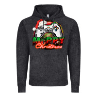 Vintage Black Gamer Merry Christmas Vintage Hoodie - NancyCooperArtShop