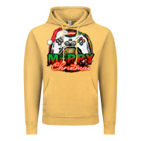 Vintage Mustard Gamer Merry Christmas Vintage Hoodie - NancyCooperArtShop