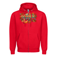 Red thankful for everything Zipper Hoodie - CowGirlArtShop