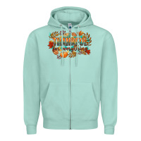 Seafoam thankful for everything Zipper Hoodie - CowGirlArtShop