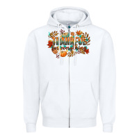 White thankful for everything Zipper Hoodie - CowGirlArtShop