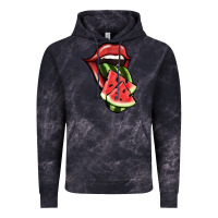 Cloud Black Watermelon Tongue Vintage Hoodie - Jasminsmagicworld