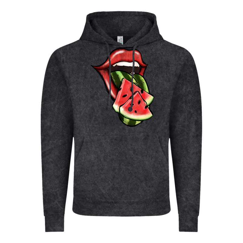 Watermelon Tongue Vintage Hoodie by Jasminsmagicworld | Teevron