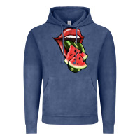 Vintage Denim Watermelon Tongue Vintage Hoodie - Jasminsmagicworld
