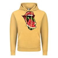 Vintage Mustard Watermelon Tongue Vintage Hoodie - Jasminsmagicworld