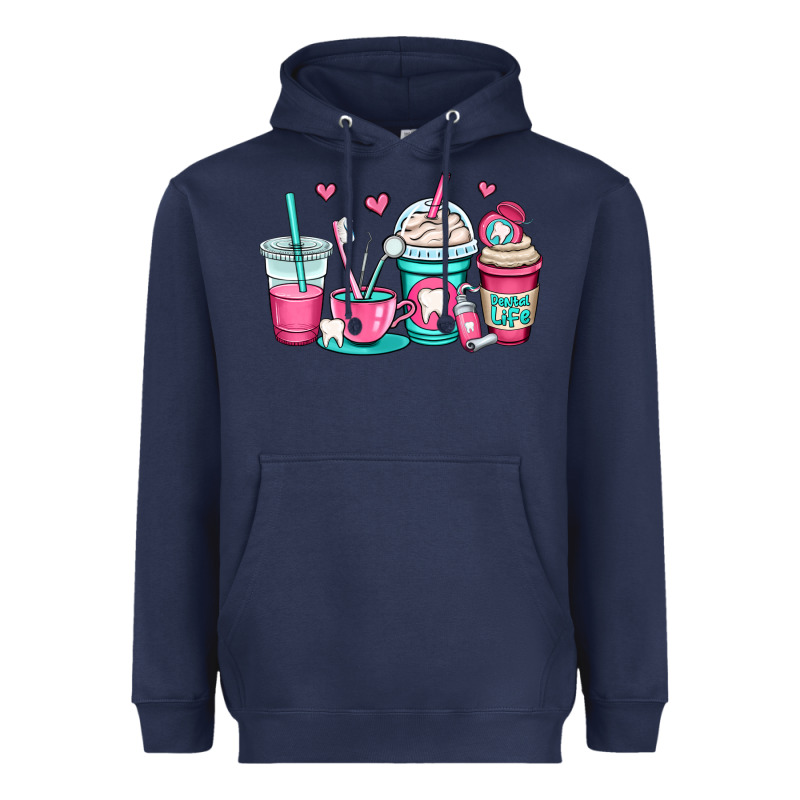 Dentist Coffee Cups Heavyweight Hoodie by OliviaCreatesArt | Teevron