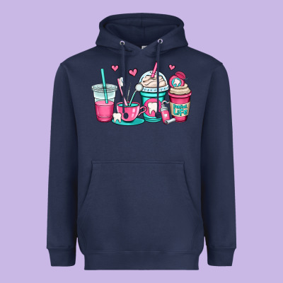 Dentist Coffee Cups Heavyweight Hoodie Designed By Oliviacreatesart