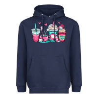 Navy dentist coffee cups Heavyweight Hoodie - OliviaCreatesArt