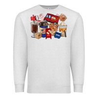 Oatmeal Heather Postal Worker Coffee Cups Premium Sweatshirt - FaDigitalArtStudio