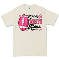 Bone nobody fights alone pink football breast cancer awareness Premium Tee - Jasminsmagicworld