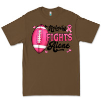 Cacao nobody fights alone pink football breast cancer awareness Premium Tee - Jasminsmagicworld