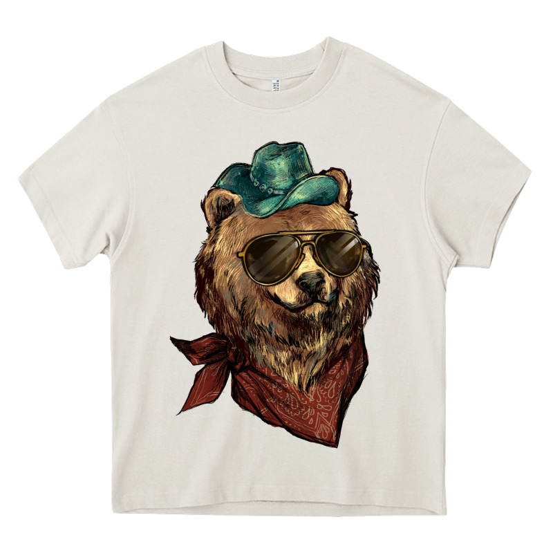 Bear Cowboy Heavy Core Tee by NancyCooperArtShop | Teevron