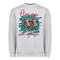 Heather Grey Hangin With My Heifers Heavyweight Sweatshirt - Bettercallsaul