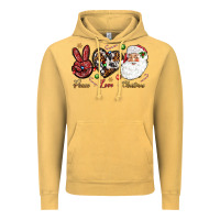 Vintage Mustard Peace love Christmas Vintage Hoodie - NancyCooperArtShop
