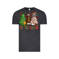 Vintage Black tis' the season american football christmas cakes bbs Vintage Tee - BundleAndBundleShop