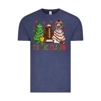 Vintage Denim tis' the season american football christmas cakes bbs Vintage Tee - BundleAndBundleShop