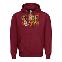 Burgundy spice girl Zipper Hoodie - CowGirlArtShop