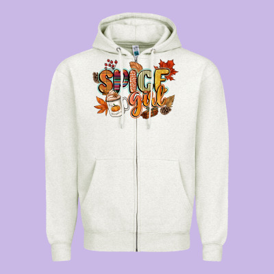Spice Girl Zipper Hoodie Designed By Cowgirlartshop