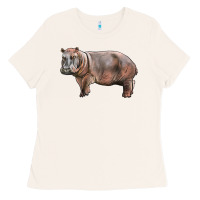 Bone hippopotamus Ladies Tee - LillyAllenDesigns