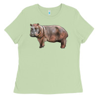 Matcha hippopotamus Ladies Tee - LillyAllenDesigns