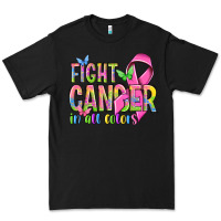 Black fight cancer in all colors Premium Tee - NancyCooperArtShop