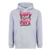 Heather Grey fight believe hope survive cancer awareness Heavyweight Hoodie - FaDigitalArtStudio