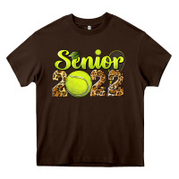 Chocolate Brown tennis senior 2022 Heavy Core Tee - BarkalooDesign
