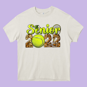Tennis Senior 2022 Heavy Core Tee Designed By Barkaloodesign