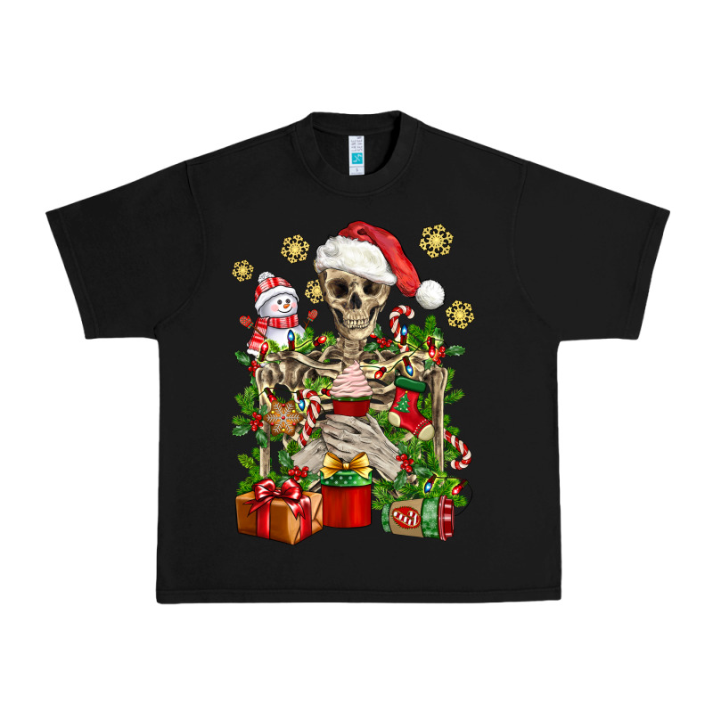 Skeleton Christmas Element Snowman Awda Urban Heavy Tee by BundleAndBundleShop | Teevron