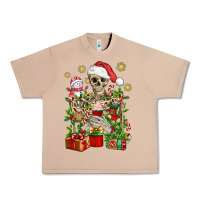 Burro Skeleton Christmas Element Snowman Awda Urban Heavy Tee - BundleAndBundleShop