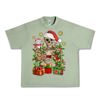 Oil Green Skeleton Christmas Element Snowman Awda Urban Heavy Tee - BundleAndBundleShop