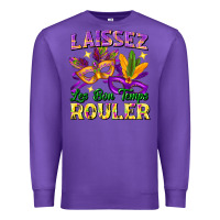 Purple Laissez les bon temps rouler Premium Sweatshirt - FaDigitalArtStudio